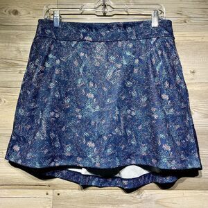 Greg Norman Golf Skort Monet Print Blue Pink Abstract Size Small Stretch Tennis